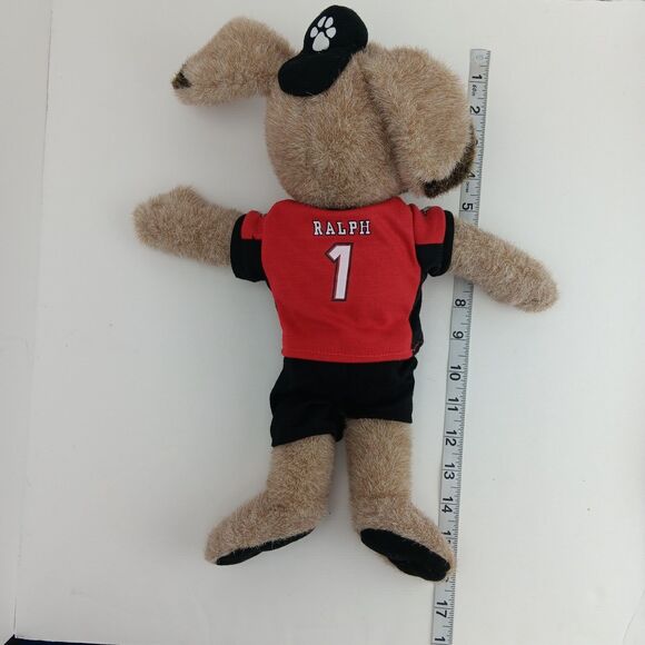 Calgary Stampeders Ralph The Dog Mascot Brown 16 inch #1 Football Jersey Plush - Picture 6 of 7